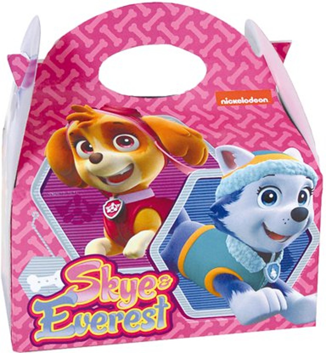 Traktatie doosje Paw Patrol  | 6 stuks | Skye & Everest | Roze en paars |  Menu box | Party Box paw patrol